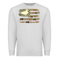 Dove Grey duck hunter flag Premium Sweatshirt - MaliasSmallBusiness