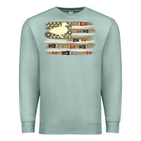 Seafoam duck hunter flag Premium Sweatshirt - MaliasSmallBusiness