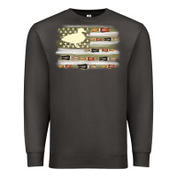Smoke duck hunter flag Premium Sweatshirt - MaliasSmallBusiness