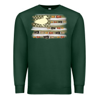 Sports Green duck hunter flag Premium Sweatshirt - MaliasSmallBusiness