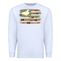 White duck hunter flag Premium Sweatshirt - MaliasSmallBusiness