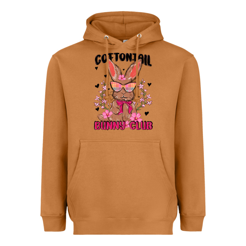 Cottontail Bunny Club Heavyweight Hoodie by MaliasSmallBusiness | Teevron