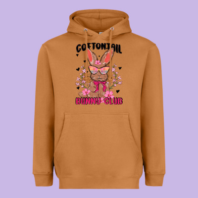 Cottontail Bunny Club Heavyweight Hoodie Designed By Maliassmallbusiness