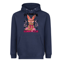Navy cottontail bunny club Heavyweight Hoodie - MaliasSmallBusiness