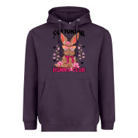 Plum cottontail bunny club Heavyweight Hoodie - MaliasSmallBusiness