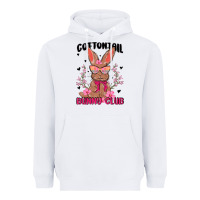White cottontail bunny club Heavyweight Hoodie - MaliasSmallBusiness