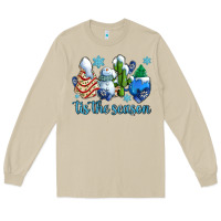 Tis The Season Christmas Tree  Cake Winter And Snowman Long Sleeve Tee | Teevron
