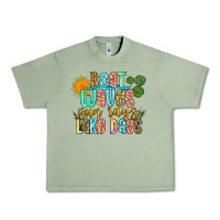 Oil Green boat waves sun rays lake days Urban Heavy Tee - Zillion Design Studio