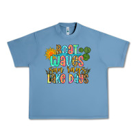 Pebble Blue boat waves sun rays lake days Urban Heavy Tee - Zillion Design Studio