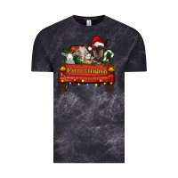 Cloud Black merry christmas truck animals Vintage Tee - RanaPortraitStore