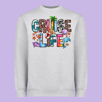 Cruise Life Heavyweight Sweatshirt Designed By Zillion Design Studio