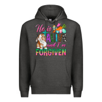 Charcoal Heather He Is Alive And I'm Forgiven Premium Hoodie - BundleAndBundleShop