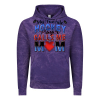 Cloud Purple my favorite hockey player calls me mom Vintage Hoodie - Zillion Design Studio