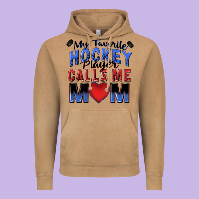 My Favorite Hockey Player Calls Me Mom Vintage Hoodie Designed By Zillion Design Studio
