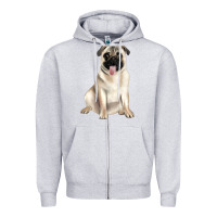 Pug Zipper Hoodie | Teevron