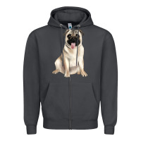 Smoke pug Zipper Hoodie - JahusDesignShop