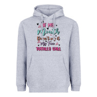 Heather Grey if my mouth doesn't say it my face totally will Heavyweight Hoodie - MaliasSmallBusiness
