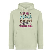 Matcha if my mouth doesn't say it my face totally will Heavyweight Hoodie - MaliasSmallBusiness