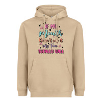 Mushroom if my mouth doesn't say it my face totally will Heavyweight Hoodie - MaliasSmallBusiness