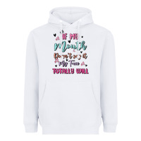 White if my mouth doesn't say it my face totally will Heavyweight Hoodie - MaliasSmallBusiness