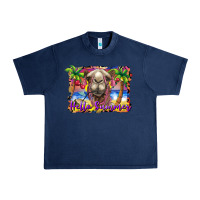 Navy hello summer camel at the beach Urban Heavy Tee - BarkalooDesign