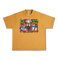 Peanut Butter hello summer camel at the beach Urban Heavy Tee - BarkalooDesign