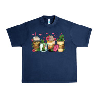 Navy cactus coffee cups Urban Heavy Tee - Zillion Design Studio