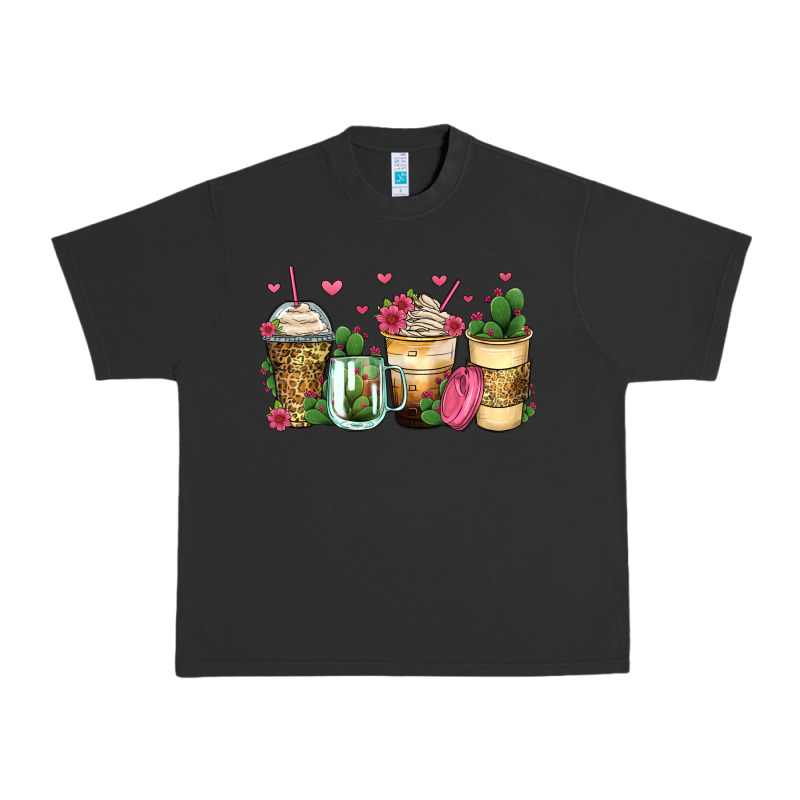 Cactus Coffee Cups Urban Heavy Tee by Zillion Design Studio | Teevron