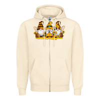 Sandshell western bee gnomes beehive honey sunflowers Zipper Hoodie - Artiststas