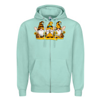 Seafoam western bee gnomes beehive honey sunflowers Zipper Hoodie - Artiststas