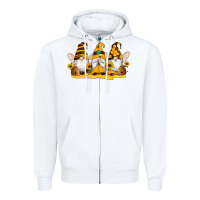 White western bee gnomes beehive honey sunflowers Zipper Hoodie - Artiststas
