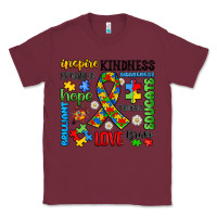 Burgundy autism awareness Classic Tee - JahusDesignShop