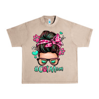 French Oak cat mom messy bun Urban Heavy Tee - Zillion Design Studio