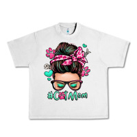 Lunar Rock cat mom messy bun Urban Heavy Tee - Zillion Design Studio