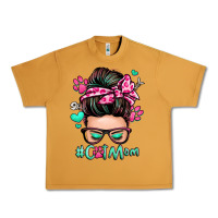 Peanut Butter cat mom messy bun Urban Heavy Tee - Zillion Design Studio
