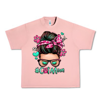 Salmon cat mom messy bun Urban Heavy Tee - Zillion Design Studio