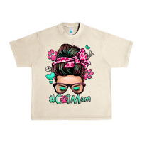 Sandshell cat mom messy bun Urban Heavy Tee - Zillion Design Studio