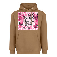 Toasted Coconut stronger than the storm Heavyweight Hoodie - MaliasSmallBusiness