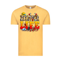 Vintage Mustard miner life Vintage Tee - Zillion Design Studio