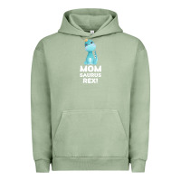 Pigment Oil Green Mommy Saurus Rex Mom Mom Gift Dino Urban Hoodie - Bettercallsaul