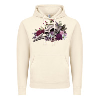 Vintage Artic Boho floral raven skull Vintage Hoodie - RanaPortraitStore
