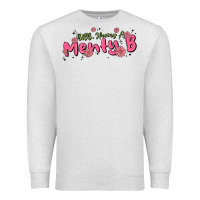 Oatmeal Heather having a menty b, cute and trendy Premium Sweatshirt - MaliasSmallBusiness