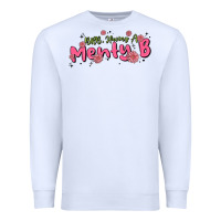 White having a menty b, cute and trendy Premium Sweatshirt - MaliasSmallBusiness