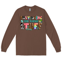 Chestnut busy doing cool teacher stuff Long Sleeve Tee - AdoDesignShop