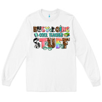 White busy doing cool teacher stuff Long Sleeve Tee - AdoDesignShop