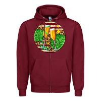 Burgundy Christmas champagnes Zipper Hoodie - AdoDesignShop