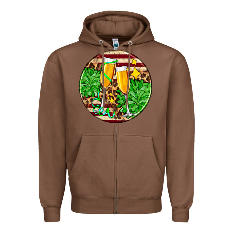Christmas Champagnes Zipper Hoodie by AdoDesignShop | Teevron