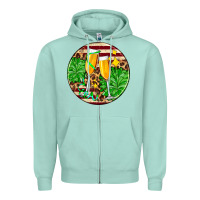 Seafoam Christmas champagnes Zipper Hoodie - AdoDesignShop