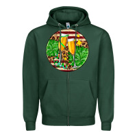 Sports Green Christmas champagnes Zipper Hoodie - AdoDesignShop