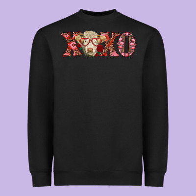 Xoxo Charolais Cow Heavyweight Sweatshirt Designed By Ranaportraitstore
